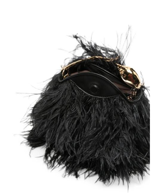 Erdem White Mini Bloom Feather Tote Bag