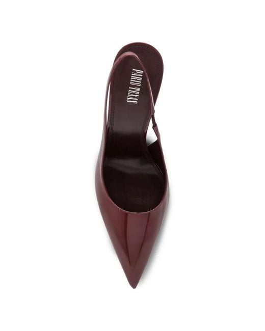 Paris Texas Brown Lidia Slingback Heeled Pumps