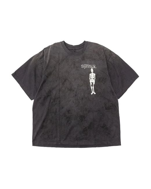 メンズ Doublet スケルトン タイダイ Tシャツ Gray