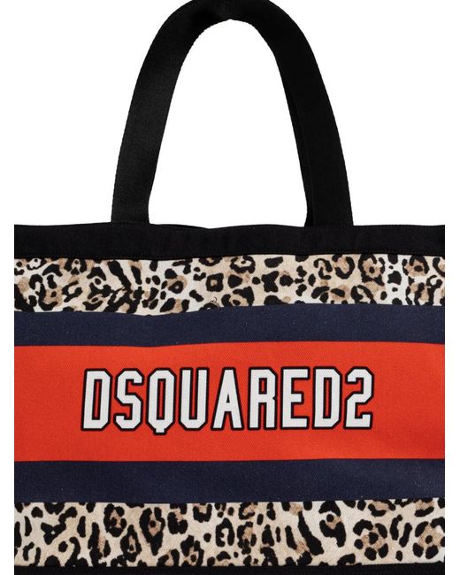 DSquared² Red Wild2 Tote Bag