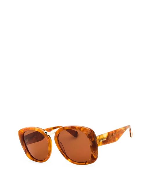 Max Mara Orange Oversized-Frame Sunglasses
