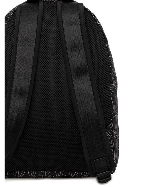 EA7 Black Sac À Dos À Imprimé Graphique