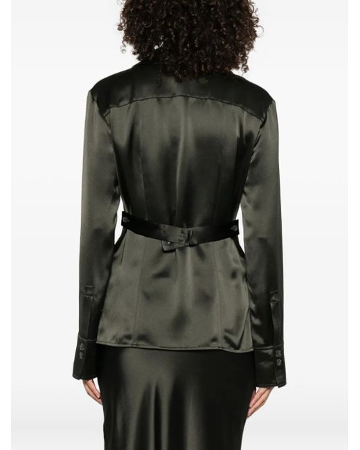 Nanushka Green Nathalie Fitted Shirt