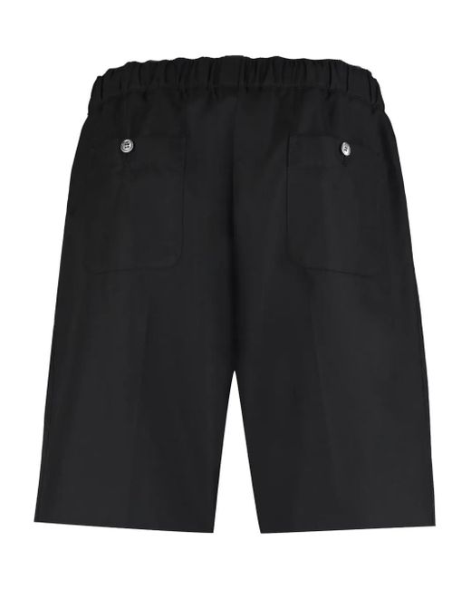 Bermudas con botones Alexander McQueen de hombre de color Black