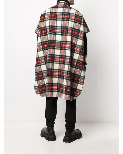 burberry style plaid poncho