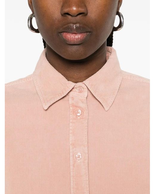 Gant Pink Corduroy Long-Sleeve Shirt