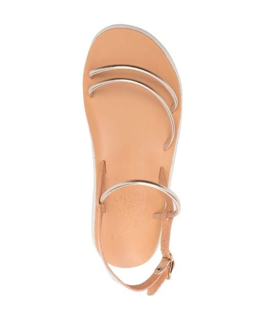 Ancient Greek Sandals Pink Polis Metallic-Strap Sandals