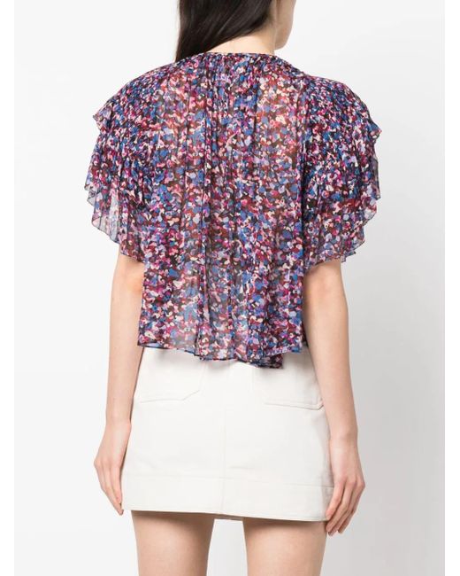 Isabel Marant Blue Fapani Blouse