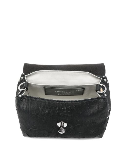 Zanellato Black Baby Postina Shoulder Bag