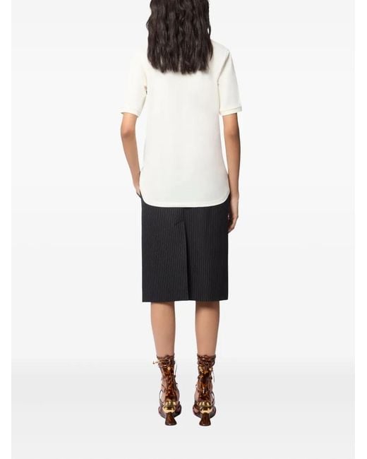 Nina Ricci Black Bow Details T-Shirt