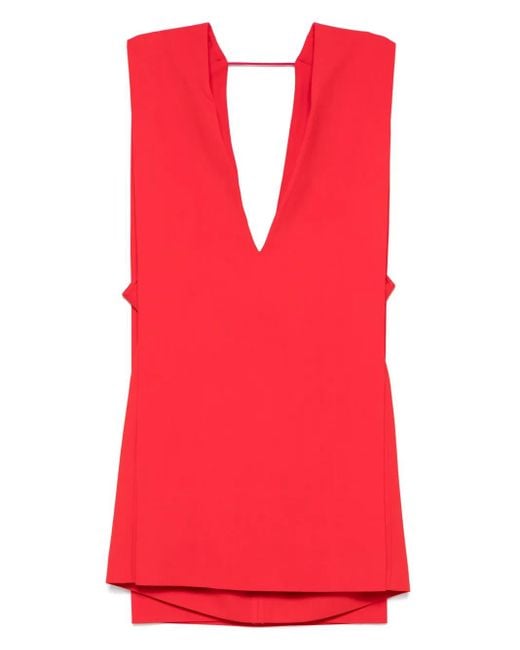 Sportmax ベルテッド ミニドレス Red