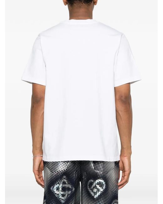 Casablanca Blue Logo Classic T-Shirt For for men
