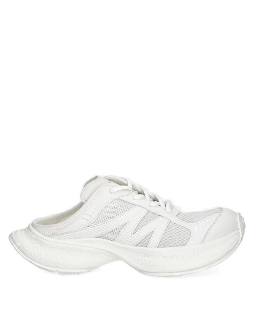Miss Sixty White Lace-Up Slides