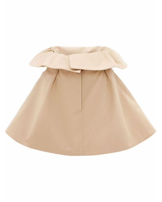 J.W. Anderson Natural Paperbag-waist Belted Skirt