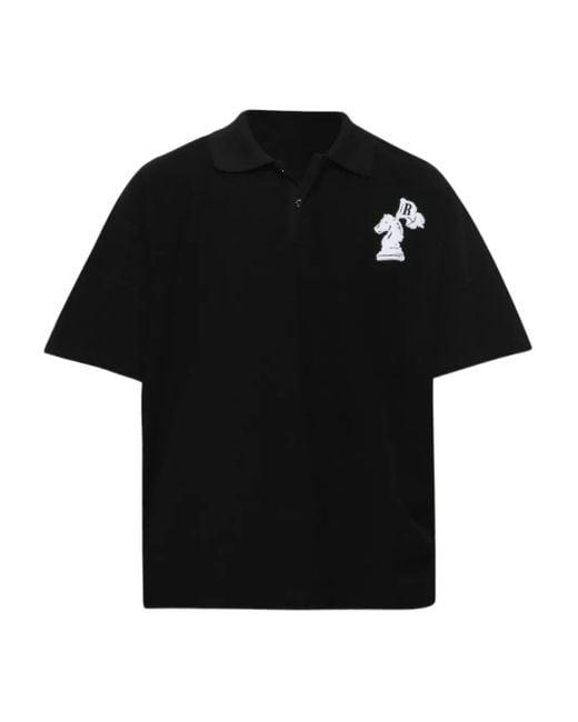 Rhude Boxy Poloshirt Met Logo in het Black voor heren