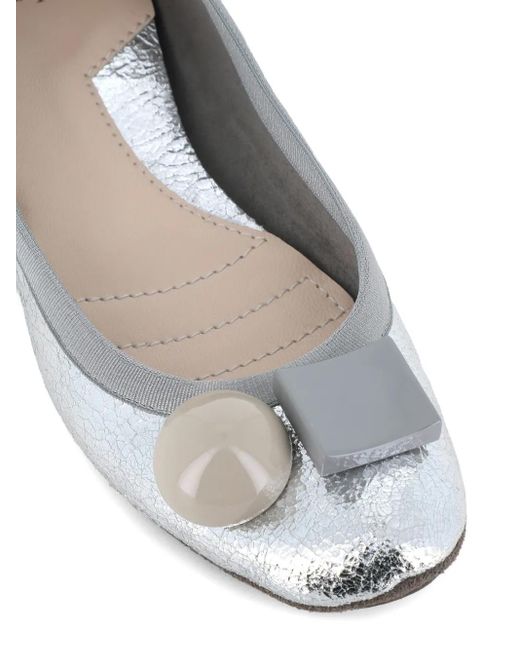 Dove Nuotano Gli Squali White Ballerines Becky