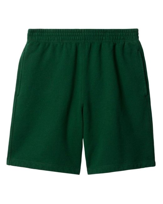 Burberry Green Ekd-patch Cotton Track Shorts for men
