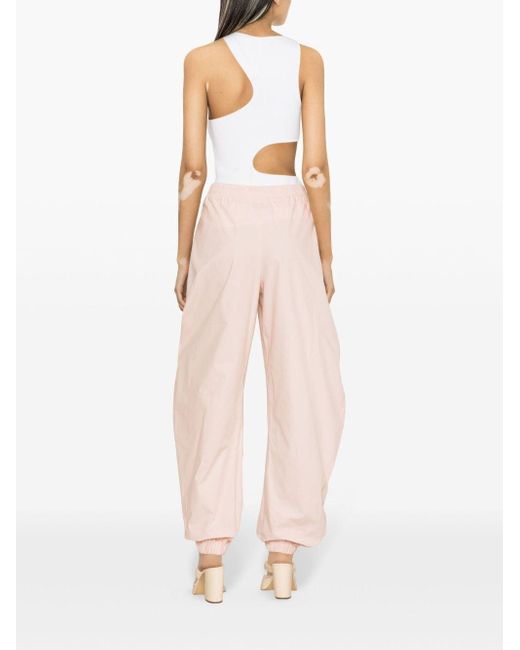 The Attico Pink Parachute Canvas Trousers