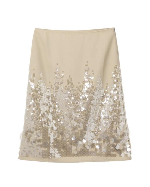 Paloma Wool Natural Ara Midi Skirt