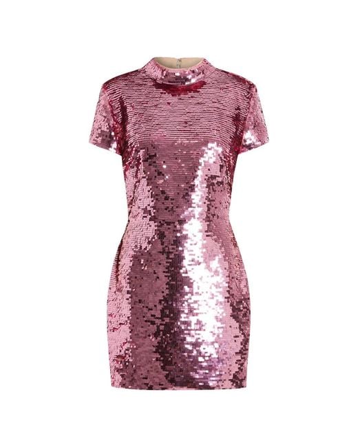 16Arlington Pink Iona Sequin Mini Dress