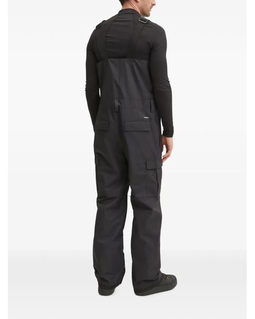 Rip Curl Black Taipan Logo-Patch Ski Pants for men