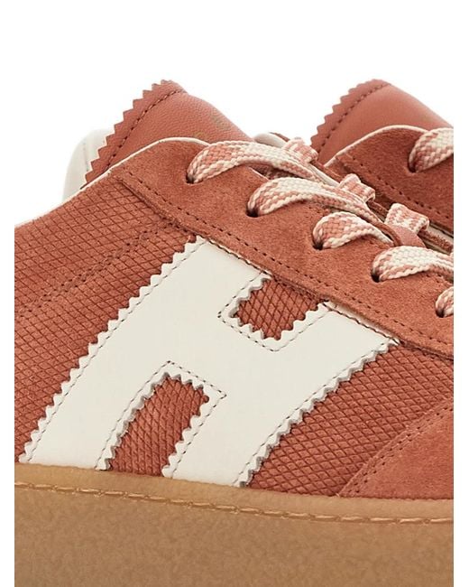 Hogan Brown H698 Platform Sneakers
