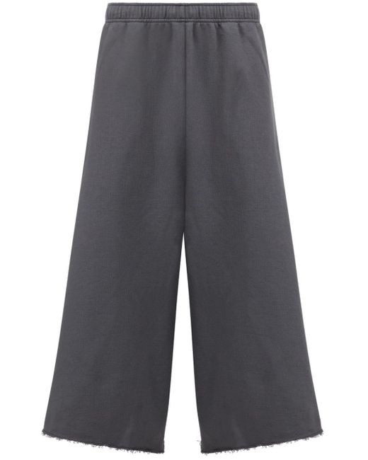 MM6 by Maison Martin Margiela Gray Short Cropped Trousers for men