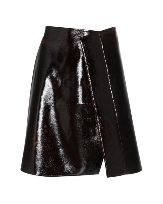 Roksanda Black Adil Wrap-Style Mini Skirt