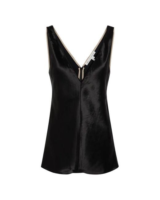 Agolde Black X Maria Mcmanus V-Neck Sleeveless Top