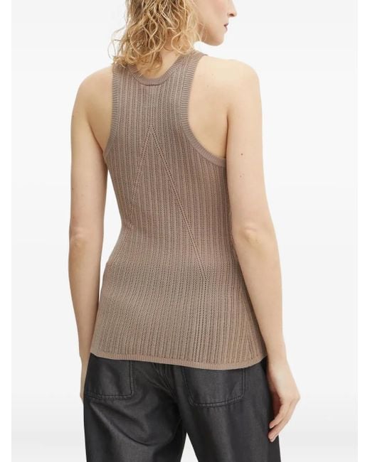 Won Hundred Blue Ribbed Knit Top