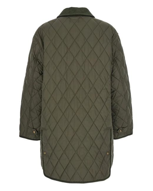 Polo Ralph Lauren Green Quilted Corduroy-collar Jacket