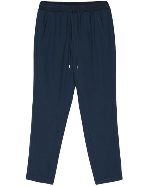 Liu Jo Blue Mid-Rise Tapered Trousers