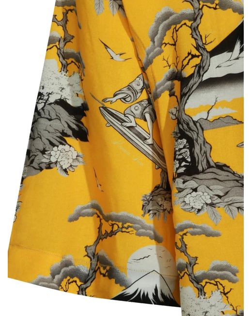 Mauna Kea Yellow All-Over Print Shirt for men