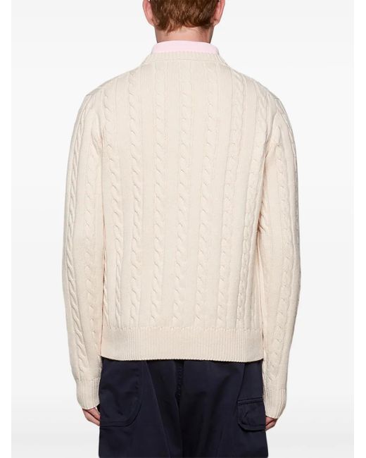 Fila Natural Cable Knit Crew Neck Jumper for men