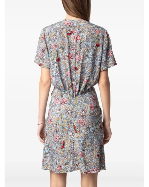 Robe Rozom À Coupe Courte Zadig & Voltaire en coloris Gray