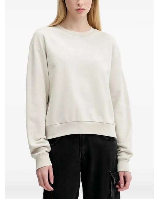 Vans White Embroidered Sweatshirt