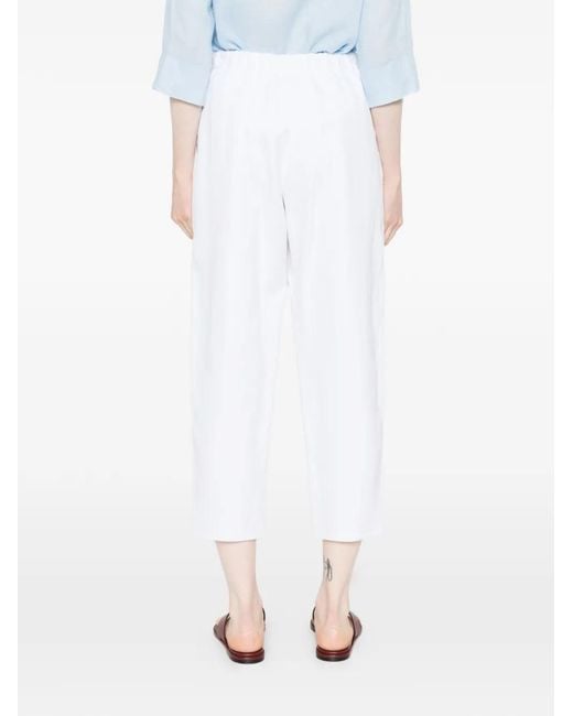 Dusan White Elasticated Trousers