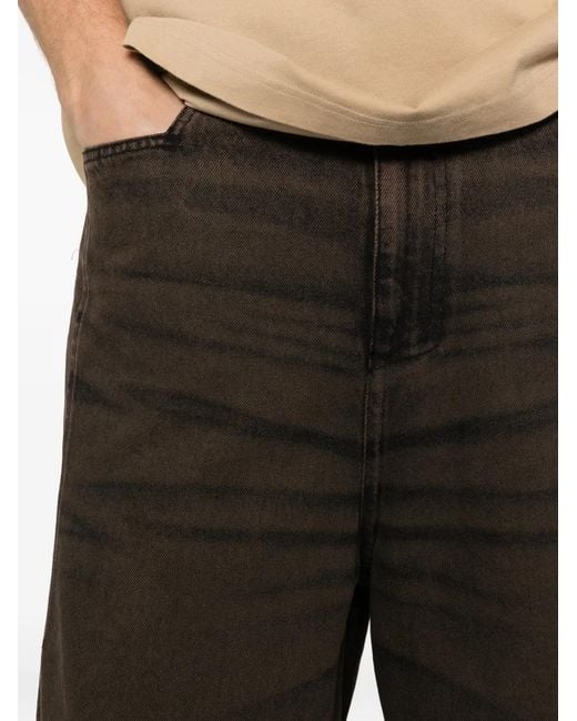 A_COLD_WALL* Gray Cromer Dyed Panelled Shorts for men