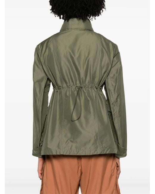 Moncler Green Ilo Concealed-Hood Jacket
