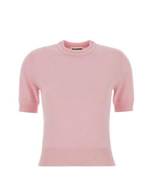 Jil Sander Pink Short-Sleeve Top