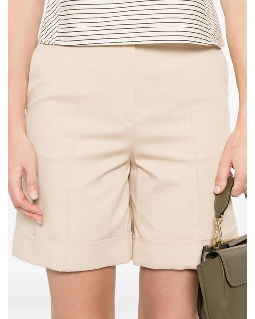 Eleventy Natural Short De Tailleur À Fermeture Dissimulée