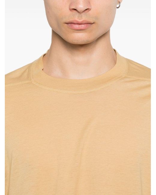 Rick Owens Natural Long Sleeve Cotton T-shirt for men
