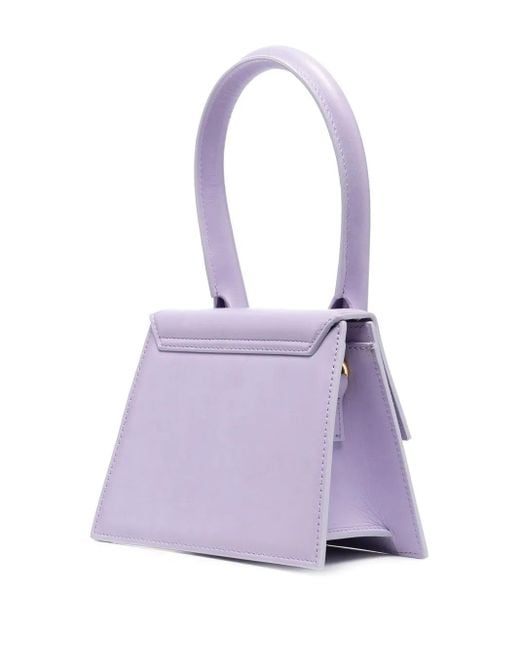 Jacquemus Purple Le Chiquito Medium Leather Top-handle Bag