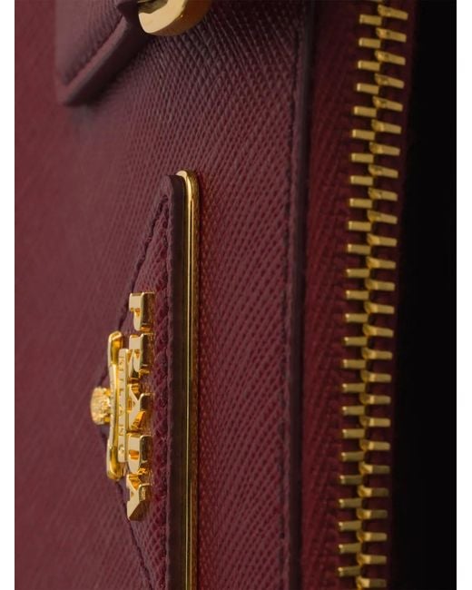 Prada Purple Mini Galleria Tote Bag