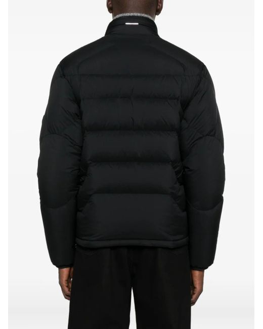Moncler Black Quilted Zip-Up Jacket for men