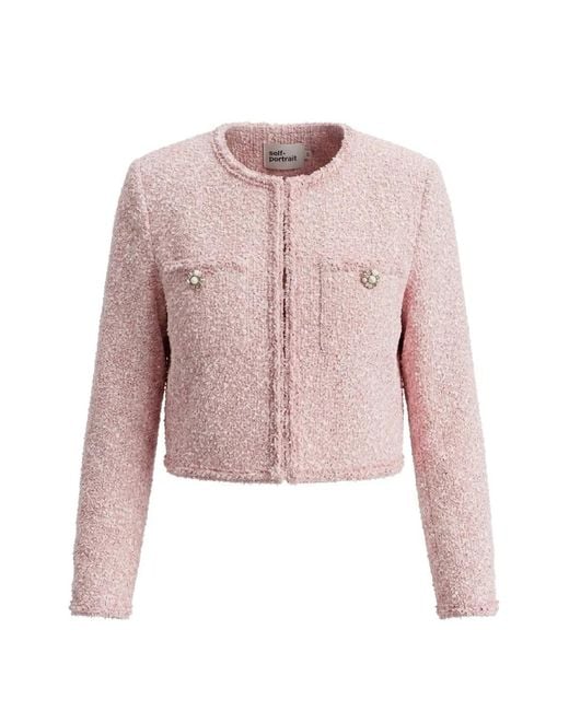 Self-Portrait Pink Embellished Jacket