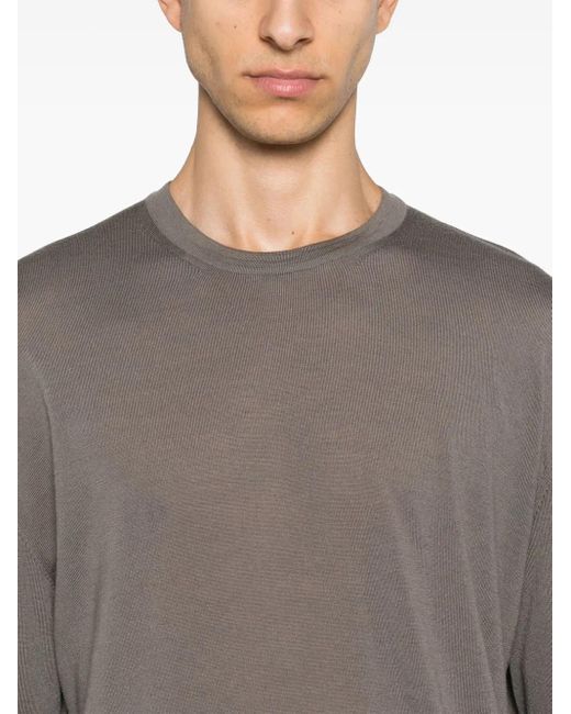 D4.0 Gray Wool Sweater for men