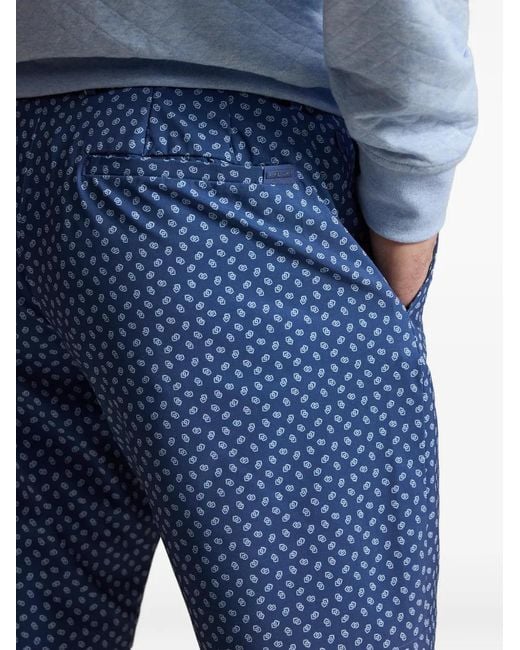 Ralph Lauren Blue Print Shorts for men