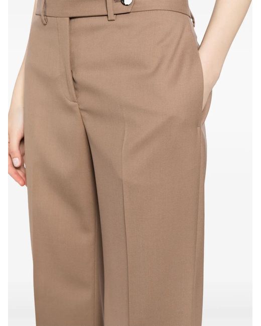 Paul Smith Natural Pressed-Crease Wool Trousers