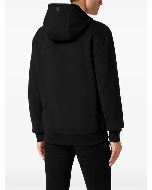 Philipp Plein Black Printed Sweatshirt for men